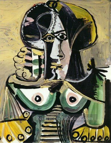 Bust of Femme 5 1971 cubism Pablo Picasso Peintures à l'huile